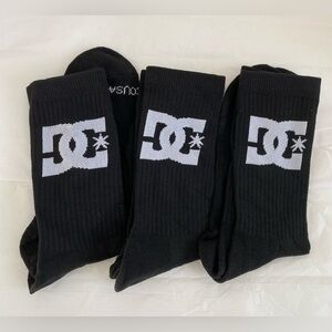 DC Men's Black Casual Socks 3 Pairs